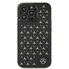 Mercedes Benz Apple iPhone 13 Pro Mercedes dėklas Sidabrinis Stars Pattern (MEHCP13LESPBK) juodos spalvos
