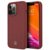 Mercedes Benz Apple iPhone 13 Pro Mercedes dėklas Silicone Line (MEHCP13LSILRE) raudonos spalvos