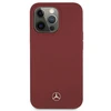 Mercedes Benz Apple iPhone 13 Pro Mercedes dėklas Silicone Line (MEHCP13LSILRE) raudonos spalvos