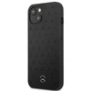Mercedes Benz Apple iPhone 13 Mini Mercedes dėklas odinis Stars Pattern (MEHCP13SPSQBK) juodos spalvos
