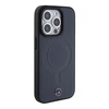 Mercedes Smooth Leather MagSafe dėklas, skirtas iPhone 15 Pro - Navy