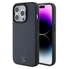 Mercedes Smooth Leather MagSafe dėklas, skirtas iPhone 15 Pro - Navy