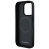 Apple iPhone 16 Pro Mercedes Textured And Plain Leather MagSafe (MEHMP16L23RBARK) dėklas telefonui juodos spalvos