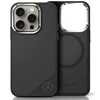 IPHONE 16 PRO Mercedes Silikoninis Tonal Logo Wood Pattern MagSafe (MEHMP16L23SUGDK) dėklas telefonui juodos spalvos
