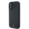Apple iPhone 16 Mercedes Textured And Plain Leather MagSafe (MEHMP16S23RBARK) dėklas telefonui juodos spalvos