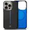 Mercedes MEHMP16S23SUMBK Apple iPhone 16 6.1" Silikoninis dėklas telefonui mėlynos spalvos Stripe MagSafe