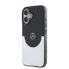 Mercedes PC/TPU Double Layer MagSafe Apple iPhone 16 dėklas telefonui juodos ir sidabrinės spalvos
