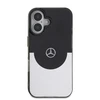 Mercedes PC/TPU Double Layer MagSafe Apple iPhone 16 dėklas telefonui juodos ir sidabrinės spalvos