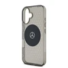 Mercedes PC/TPU Star Pattern MagSafe Apple iPhone 16 Plus dėklas telefonui juodos spalvos