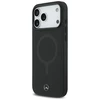 Dėklas Mercedes Plain Smooth Leather MagSafe skirtas Apple iPhone 17 Pro Max juodos spalvos