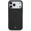 Dėklas Mercedes Plain Smooth Leather MagSafe skirtas Apple iPhone 17 Pro Max juodos spalvos