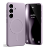 Dėklas Mercury MagSafe Semi-Silicone Samsung Galaxy S25 S931 violetinės spalvos