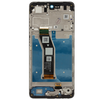 Dėklas „Motorola G04“ skystųjų kristalų ekranas + jutiklinis blokas + juodas priekinis dangtelis (servisų paketas)