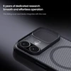 Nillkin CamShield PRO Magnetic Hard dėklas skirtas Apple iPhone 17 skaidrus juodos spalvos
