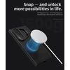 Nillkin CamShield Prop Magnetic Pen Slot (Transparent Lens) dėklas skirtas Samsung Galaxy Z Fold 7 juodos spalvos