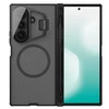 Nillkin CamShield Prop Magnetic Pen Slot dėklas skirtas Samsung Galaxy Z Fold 7 skaidrus juodos spalvos