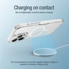 Nillkin Nature Pro Magnetinis šarvuotas dėklas su MagSafe, skirtas iPhone 15 Pro - mėlynas