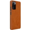 Dėklas NILLKIN QIN BOOK LEATHER CASE XIAOMI REDMI NOTE 11 5G/POCO M4 PRO BROWN