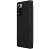 Nillkin Qin Flip Xiaomi Redmi Note 11T 5G / 11S 5G / 11 5G (China) / Poco M4 Pro 5G – dėklas telefonui juodos spalvos