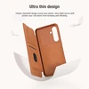 Nillkin Qin Book PRO Case for Samsung Galaxy S24 FE dėklas telefonui juodos spalvos