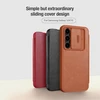 Nillkin Qin Book PRO Case for Samsung Galaxy S24 FE dėklas telefonui juodos spalvos