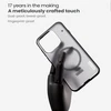 Nillkin Super Frosted PRO Magnetic Back dėklas skirtas OnePlus 15 Transparent juodos spalvos
