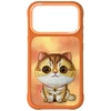 Dėklas Nimmy Big Eyed Pet 2.0 Cat case for iPhone 17 Pro Max - oranžinis