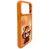 Dėklas Nimmy Big Eyed Pet 2.0 Raccoon case for iPhone 17 Pro - oranžinis
