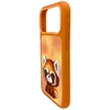 Dėklas Nimmy Big Eyed Pet 2.0 Raccoon case for iPhone 17 Pro - oranžinis
