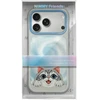 NIMMY dėklas BIG EYED LYING Sidabrinis SHADED CAT, suderinamas su MagSafe, skirtas IPHONE 18 Pro/17 Pro, juodas