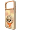 NIMMY dėklas BIG EYED TEDDY POODLE, skirtas IPHONE 18 Pro/17 Pro, rudos spalvos
