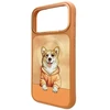 NIMMY dėklas GENTLE PETS SERIES DOG suderinamas su MagSafe, skirtas IPHONE 18 Pro/17 Pro, oranžinis