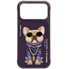 Dėklas NIMMY case GLASSES COOL DOG for IPHONE 18 Pro/17 Pro violetinė