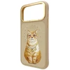 NIMMY dėklas LUCKY FASHION CAT, suderinamas su MagSafe, skirtas IPHONE 18 Pro Max/17 Pro Max, rudas