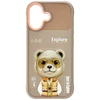 Dėklas Nimmy Cool&amp;Cute 2.0 Bear Case for iPhone 17 - rusvai gelsvas