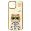 Nimmy Apple iPhone 15 6.1" dėklas telefonui haki spalvos Cool&amp;Cute 2.0 Cat
