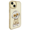 NIMMY dėklas GLASSES COOL DOG iPhone 15 chaki spalvos