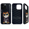 Dėklas NIMMY case GLASSES COOL CAT for IPHONE 15 Pro juodas