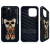 Nimmy Apple iPhone 15 Pro 6.1" dėklas telefonui juodos spalvos Glasses Cool Dog