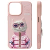 Nimmy Apple iPhone 15 Pro Max 6.7" dėklas telefonui rožinės spalvos Cool&amp;Cute 2.0 Cat