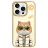 Nimmy Apple iPhone 15 Pro Max 6.7" dėklas telefonui haki spalvos Cool&amp;Cute 2.0 Cat