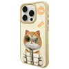 Nimmy Apple iPhone 15 Pro Max 6.7" dėklas telefonui haki spalvos Cool&amp;Cute 2.0 Cat