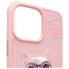 Nimmy Apple iPhone 15 Pro Max 6.7" dėklas telefonui rožinės spalvos Cool&amp;Cute 2.0 Cat