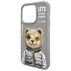 Nimmy Apple iPhone 15 Pro Max 6.7" dėklas telefonui pilkos spalvos Cool&amp;Cute 2.0 Bear