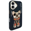 Nimmy Apple iPhone 16 6.1" dėklas telefonui juodos spalvos Glasses Cool Dog