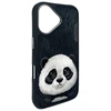 Nimmy Apple iPhone 16 6.1" dėklas telefonui juodos spalvos Big Eyed Pet 2.0 Panda