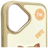 Nimmy Apple iPhone 16 6.1" dėklas telefonui haki spalvos Cool&amp;Cute 2.0 Cat