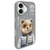 Nimmy Apple iPhone 16 6.1" dėklas telefonui pilkos spalvos Cool&amp;Cute 2.0 Bear