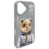 Nimmy Apple iPhone 16 6.1" dėklas telefonui pilkos spalvos Cool&amp;Cute 2.0 Bear