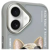 Nimmy Apple iPhone 16 6.1" dėklas telefonui pilkos spalvos Glasses Cool Dog